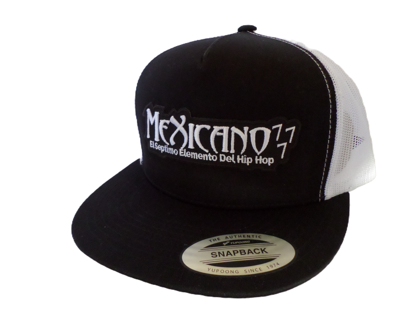 Gorra snapback blanco y negro