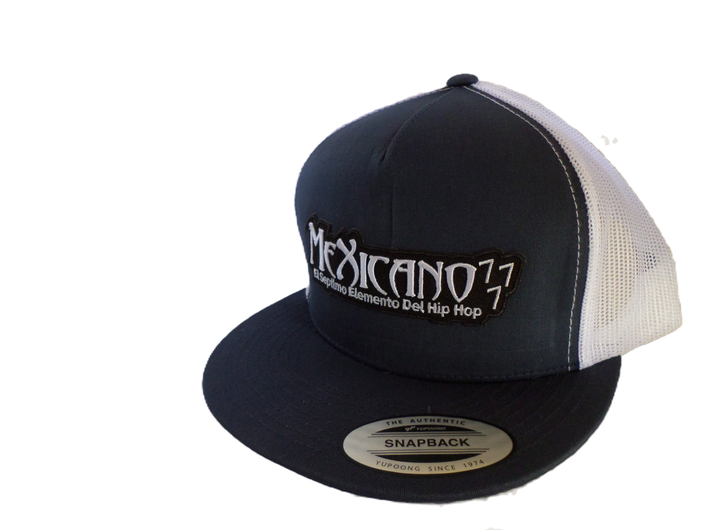 Gorra snapback azul marino y blanco