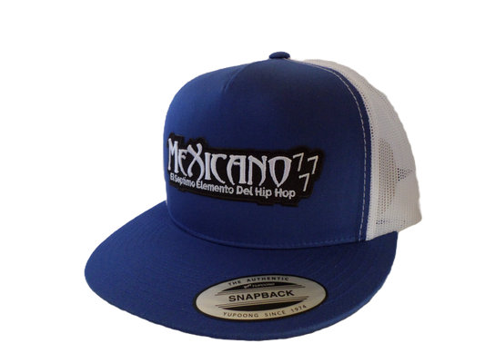 Azul Real y Blanco - Mexicano 777 / Gorra snapback