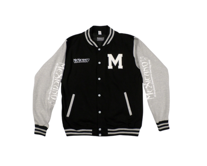 Chaqueta varsity (negro y gris)