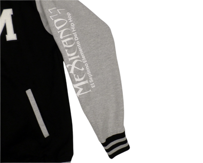 Chaqueta varsity (negro y gris)